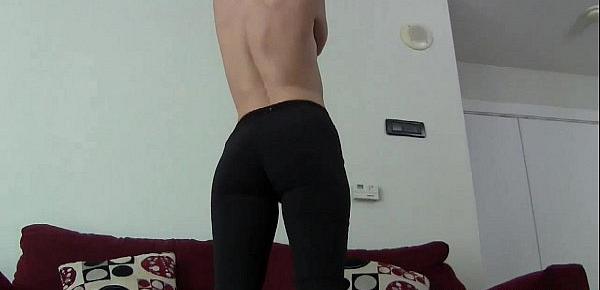  I wore my yoga pants to help you cum JOI
